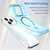iPhone 18 Pro MagSafe Frosted Translucent TPU + PC Full Coverage Phone Case - Blue