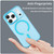 iPhone 18 Pro MagSafe Frosted Translucent TPU + PC Full Coverage Phone Case - Blue