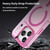 iPhone 18 Pro MagSafe Frosted Translucent TPU + PC Full Coverage Phone Case - Pink