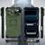 iPhone 18 Pro Mecha Magnetic Sliding Camshield Phone Case - Army Green