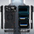 iPhone 18 Pro Mecha Magnetic Sliding Camshield Phone Case - Black