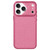 iPhone 18 Pro Mecha Style Heat Dissipation Mesh TPU Phone Case - Transparent Red