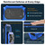 iPhone 18 Pro Metal Armor Construction IP65 Waterproof Magnetic Phone Case - Blue
