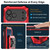 iPhone 18 Pro Metal Armor Construction IP65 Waterproof Magnetic Phone Case - Red