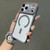 iPhone 18 Pro Mirror Shield Iridescent Color Magnetic Phone Case - Red