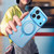 iPhone 18 Pro MOMAX SOMA Hoop Series Magnetic 360 Rotating Invisible Stand Phone Case - Blue