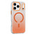 iPhone 18 Pro Mutural Ice Series MagSafe Gradient Matte PC Hybrid TPU Phone Case - Orange