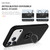 iPhone 18 Pro PC + TPU Magnetic Phone Case with Invisible Ring Holder - Black