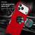 iPhone 18 Pro PC + TPU Magnetic Phone Case with Invisible Ring Holder - Red