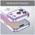 iPhone 18 Pro PC Hybrid TPU Airbag Shockproof Phone Case - Transparent Purple