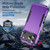 iPhone 18 Pro Pioneer Armor Heavy Duty PC + TPU Phone Case - Purple+Black