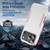 iPhone 18 Pro Pioneer Armor Heavy Duty PC + TPU Phone Case - White+Pink