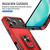 iPhone 18 Pro Pioneer Armor Heavy Duty PC + TPU Phone Case with Holder - Red+Black