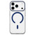 iPhone 18 Pro Question Mark Clear PC Magnetic Phone Case - Business Blue