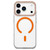 iPhone 18 Pro Question Mark Clear PC Magnetic Phone Case - Cosmic Orange
