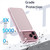 iPhone 18 Pro Shine High Transparency Acrylic Phone Case - Pink