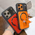iPhone 18 Pro Shockproof Lens Cover Magnetic Phone Case with Hidden Holder - Red