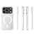 iPhone 18 Pro Shockproof Non-slip Magnetic TPU Phone Case - Transparent