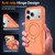 iPhone 18 Pro Shockproof Protective TPU Hybrid PC Ring Holder Magnetic Phone Case - Orange