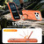 iPhone 18 Pro Shockproof Protective TPU Hybrid PC Ring Holder Magnetic Phone Case - Orange