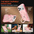 iPhone 18 Pro Shockproof Protective TPU Hybrid PC Ring Holder Magnetic Phone Case - Pink