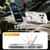 iPhone 18 Pro Shockproof Protective TPU Hybrid PC Ring Holder Magnetic Phone Case - White