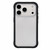 iPhone 18 Pro Silicone Frame Bumper Frosted Back Panel Phone Case - Black