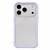 iPhone 18 Pro Silicone Frame Bumper Frosted Back Panel Phone Case - Morandi Purple