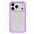 iPhone 18 Pro Silicone Frame Bumper Frosted Back Panel Phone Case - Purple