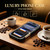 iPhone 18 Pro Silicone Magnetic Anti-drop Protective Phone Case - Black + Gold