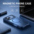 iPhone 18 Pro Silicone Magnetic Anti-drop Protective Phone Case - Blue