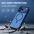 iPhone 18 Pro Silicone Magnetic Anti-drop Protective Phone Case - Blue