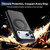 iPhone 18 Pro Silicone Magnetic Anti-drop Protective Phone Case with 360 Rotating Holder - Black