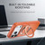 iPhone 18 Pro Silicone Magnetic Anti-drop Protective Phone Case with 360 Rotating Holder - Orange