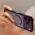 iPhone 18 Pro Single-sided Snap Buckle Metal Frame Frosted MagSafe Phone Case - Black