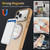 iPhone 18 Pro Skin Feel Revolving Kickstand Magnetic Phone Case - Gold