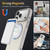 iPhone 18 Pro Skin Feel Revolving Kickstand Magnetic Phone Case - Grey