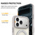 iPhone 18 Pro Skin Feel Revolving Kickstand Magnetic Phone Case - Grey