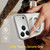 iPhone 18 Pro Skin Feel Revolving Kickstand Magnetic Phone Case - Grey