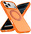 iPhone 18 Pro Skin Feel Revolving Kickstand Magnetic Phone Case - Orange