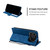 iPhone 18 Pro Skin Feel Splicing Leather Phone Case - Blue