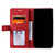 iPhone 18 Pro Skin Feel Splicing Leather Phone Case - Red