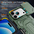 iPhone 18 Pro Slid Camera Shield Invisible Holder PC Hybrid TPU Phone Case - Green