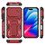 iPhone 18 Pro Slid Camera Shield Invisible Holder PC Hybrid TPU Phone Case - Red