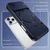 iPhone 18 Pro Sliding Camshield Card Slot Magnetic Rotation Holder Phone Case - Royal Blue