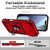 iPhone 18 Pro Sliding Camshield Holder Phone Case - Red