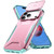 iPhone 18 Pro Sliding Camshield Phone Case - Grey Green + Pink