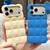 iPhone 18 Pro Solid Color Cloud Square TPU Phone Case - Black