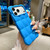 iPhone 18 Pro Solid Color Cloud Square TPU Phone Case - Blue