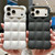 iPhone 18 Pro Solid Color Cloud Square TPU Phone Case - Blue